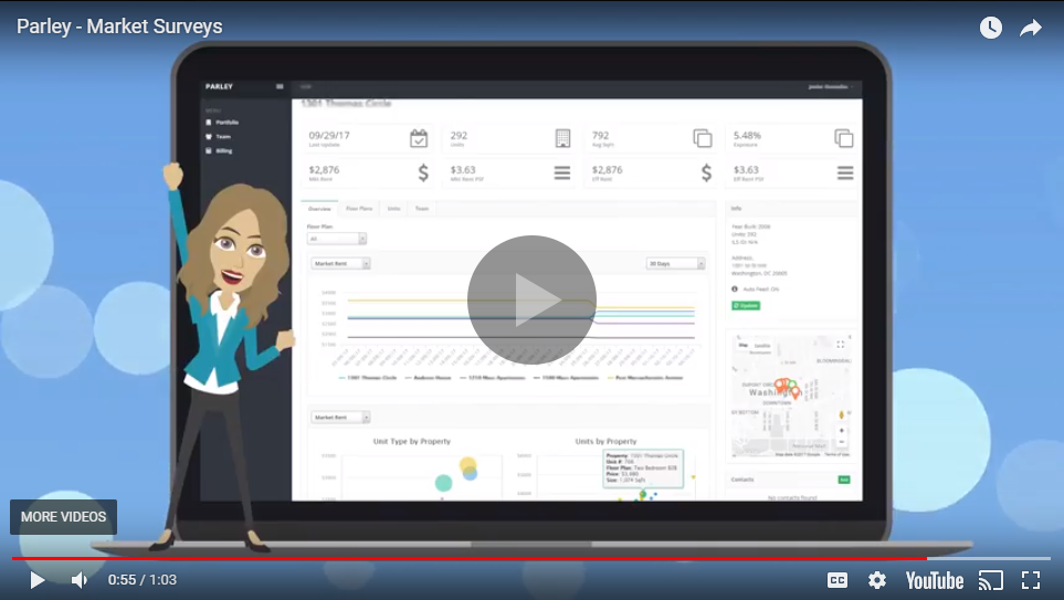 YouTube video screenshot showing Parley interface